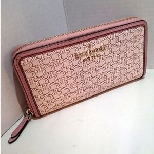 KATE SPADE NEW YORK Wallet Continental women's large Wallet pink